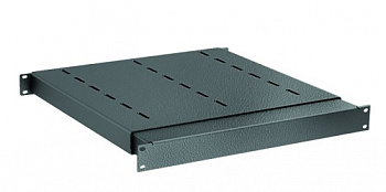 DKC Полка 1U регулируемая по глубине 500-700мм для напольных 19" IT-корпусов ДКС серии CQE, RAL9005