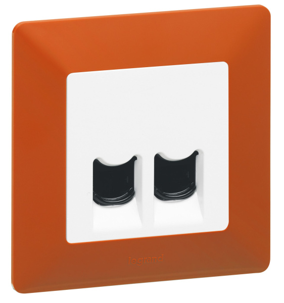 Купить Legrand Valena LIFE Бел Накладка розетки ТЛФ/комп 2-ой 755420