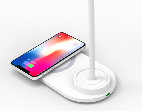 Купить Ambrella Светодиодная настольная лампа с беспроводной зарядкой DE588 WH белый LED 3000-6400K 3W