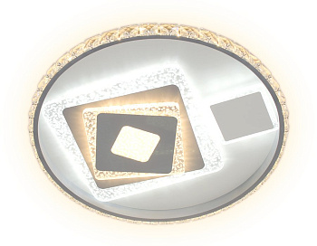 Ambrella Потолочный светодиодный светильник с пультом FA242 WH белый 105W D500*75 (ПДУ РАДИО 2.4)