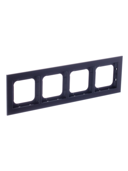 Купить ABB Axcent металл/матовый черный Рамка 4-постовая 2CKA001754A4711