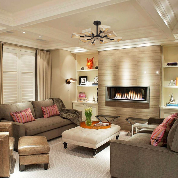 Купить Eurosvet Потолочная люстра в стиле лофт 70056/8 черный 00000081892