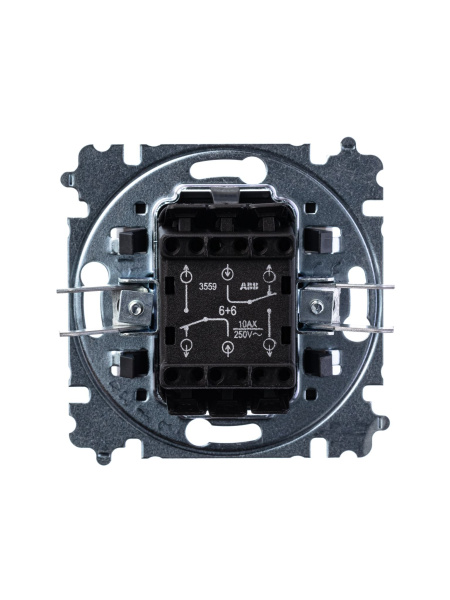 Купить ABB EPJ Levit слоновая кость / белый Переключатель 2-клавишный 2CHH595245A6017