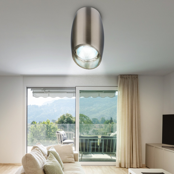 ЭРА Светильник настенно-потолочный спот OL20 SN MR16/GU10, сатин/никель