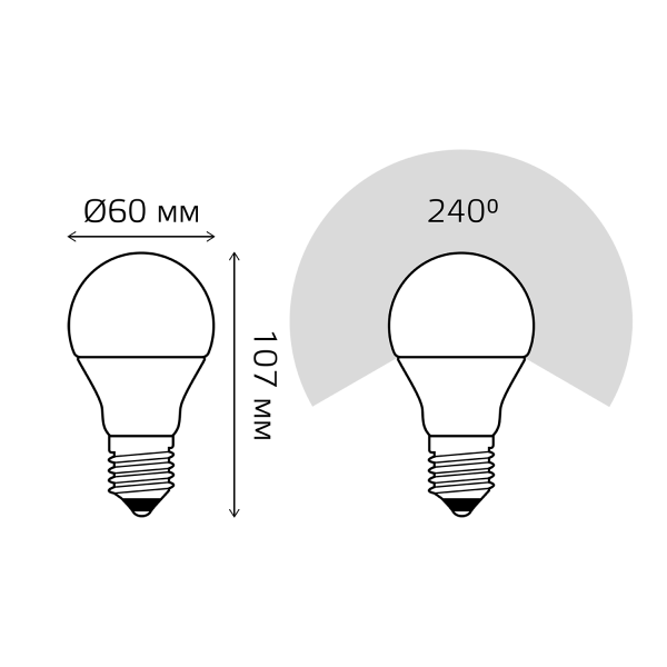 Купить Gauss Лампа Elementary A60 10W 920lm 4100K Е27 LED 23220