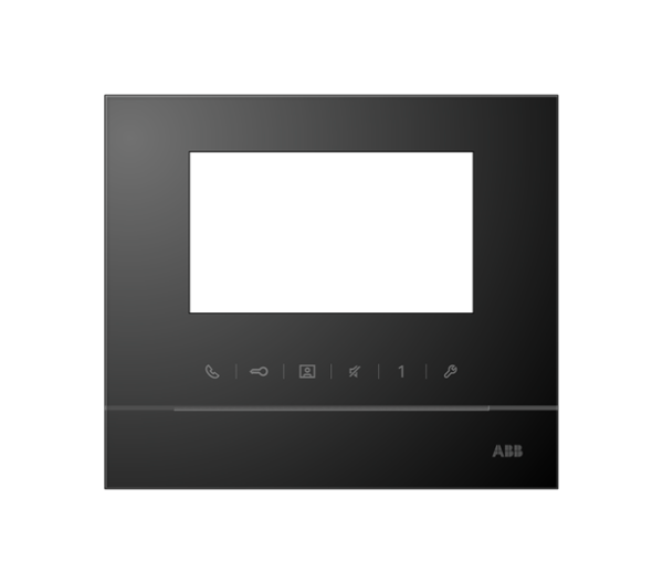 ABB Чёрный глянцевый Рамка для абонентского устройства 4,3 2TMA070130B0011