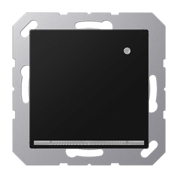 JUNG Светодиодная ориентационная подсветка со встроенным датчиком освещённости термопласт черный матовый A500 A1539-OSWMLNW