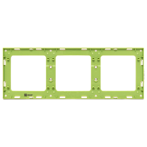 Купить EKF PROxima Стокгольм Белый Линия зеленая Рамка 3-ая