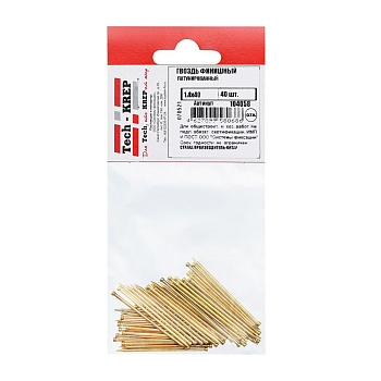 Tech-Krep Гвоздь финишный латунированный 1,4х40 (40 шт) - пакет 104058