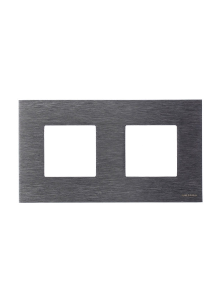 Купить ABB NIE Zenit Сталь Рамка 2-я 2+2 мод 2CLA227200N4001