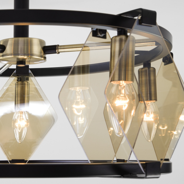 Купить Eurosvet 60126/5 Светильник потолочный черный a054452