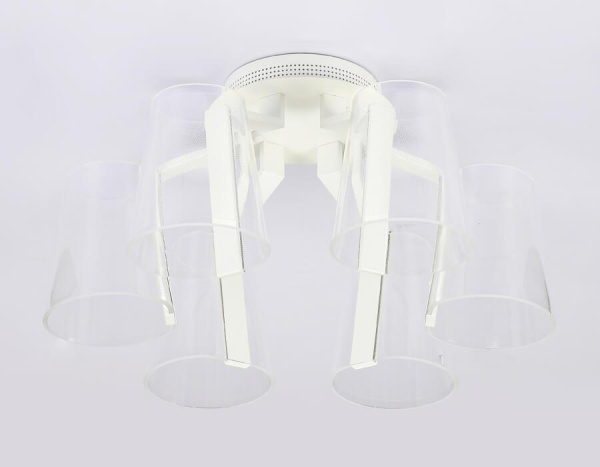 Купить Ambrella Потолочная светодиодная люстра с пультом AK4031/6 WH белый 96W D600*290 (ПДУ РАДИО 2.4)