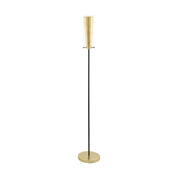 Eglo 97655 Торшер PINTO GOLD, 1х60W (E27), 110, H1470, основа 230, сталь, черный / стекло, прозрачный, Eglo 97655 Торшер PINTO GOLD, 1х60W (E27), 110, H1470, основа 230, сталь, черный / стекло, прозрачный,
