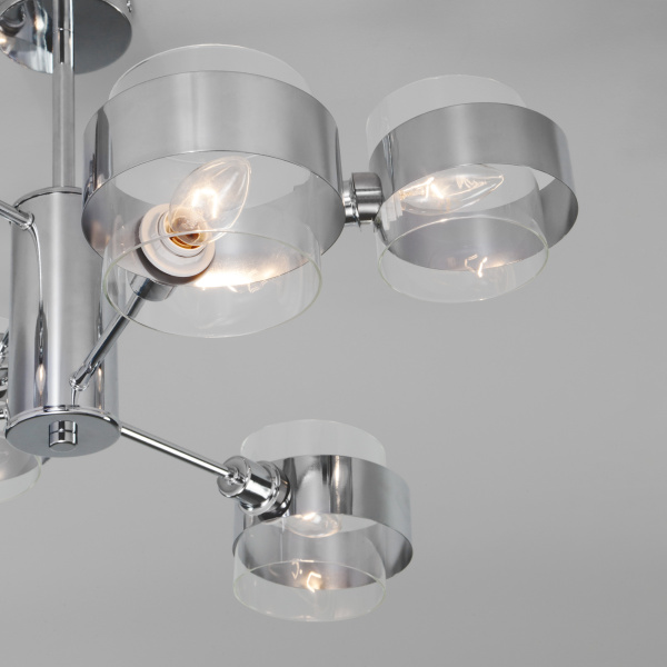 Купить Eurosvet Потолочный светильник в стиле лофт 70127/6 хром a056957