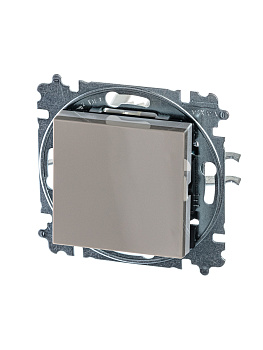 ABB EPJ Levit кофе макиато / белый Переключатель перекрёстный 1-клавишный, 2CHH590745A6018