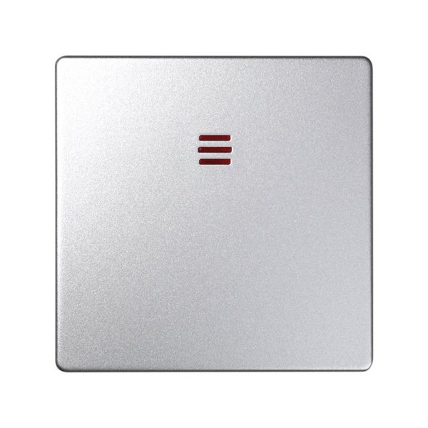 Simon 82 Detail Алюминий Клавиша 1-ая с подсветкой (для 75104-,75102-,75202-,75204-,75212-,75254-,75552-39) 82011-93