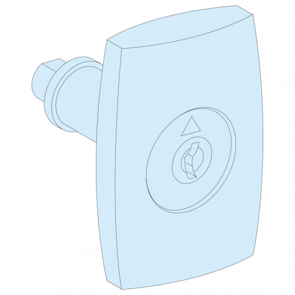 SE Prisma G Ручка с замком + 2 ключа 405, IP55 08936