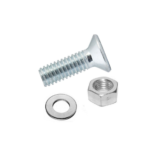 Tech-Krep Винт DIN965 с потайной головкой оцинк. M5х16 + гайка + шайба (14 шт) - пакет Tec 114061