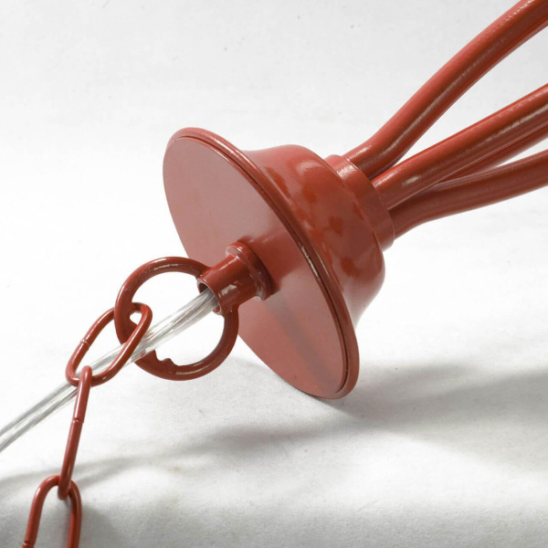 Купить Lussole LGO Металл Красный /  Без плафона Люстра E14 GRLSP-9915