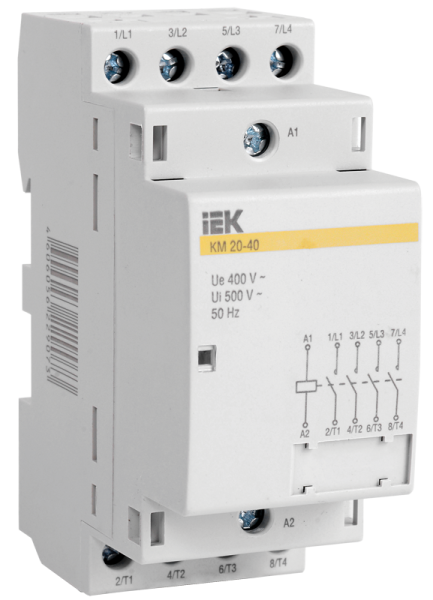 Купить IEK Контактор модульный КМ25-40 AC/DC MKK20-25-40