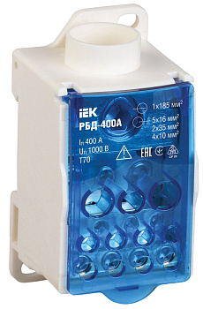 IEK Распределительный блок на DIN-рейку РБД-400А