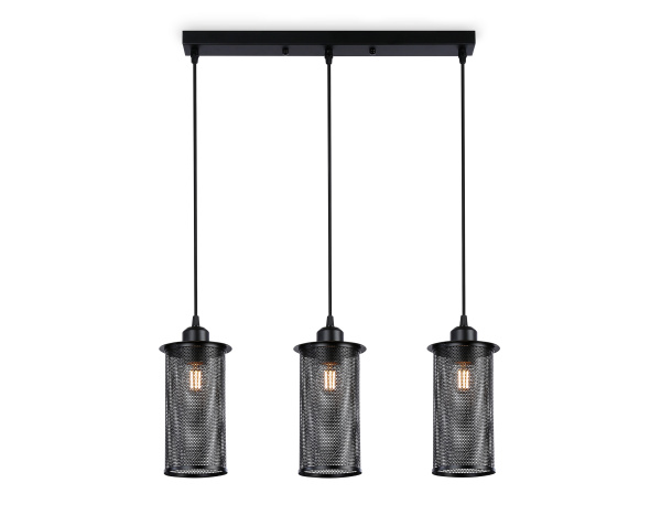 Купить Ambrella Подвесной светильник в стиле лофт TR8164/3 BK черный E27*3 max 40W 580*102*1060