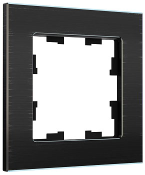 IEK BRITE DECOR Черный металл Рамка 1-м РУ-1-1-БрЧ