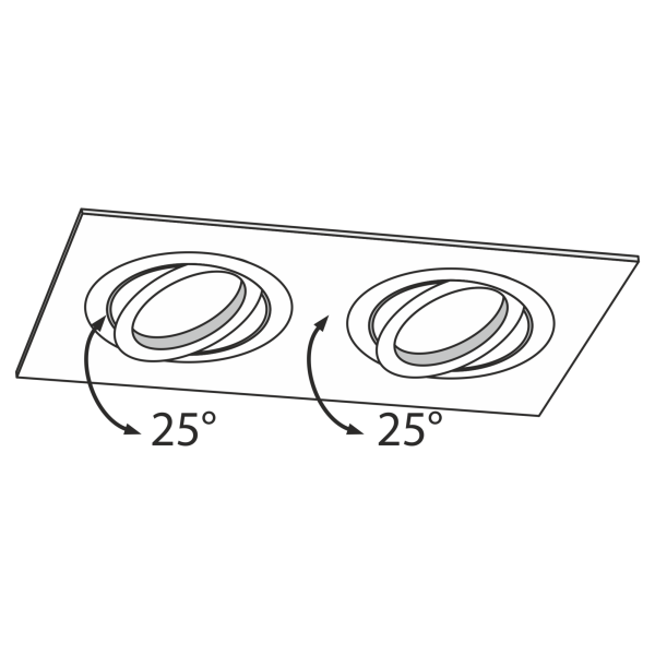 Купить Maytoni Technical Atom Черный Встраиваемый светильник GU10 50W DL024-2-02B