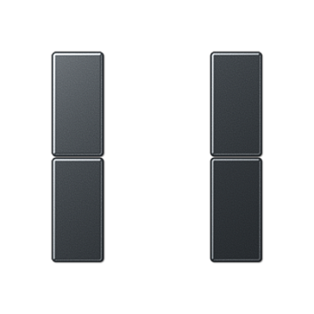 JUNG Антрацит Матовый Комплект накладок 2гр A502TSAANM