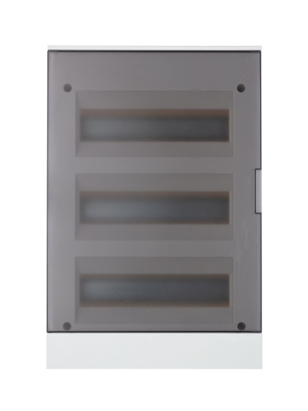 Купить ABB Basic E Бокс настенный 36М серая прозрачная дверь (с клеммами) 1SZR004002A2209