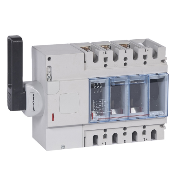 Купить Legrand Выключатель-разъединитель DPX-IS 630 с дистанционным отключением 400 A 3П рукоятка слева 026680