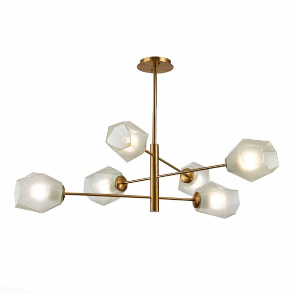 Evoluce SLE205202-06 Люстра потолочная Латунь/Белый E27 6*60W