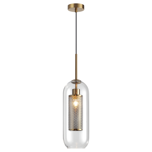 Купить Odeon Light 4940/1 PENDANT ODL22 235 античн.бронза/металл/прозрачный/стекло Подвес E27 1*40W CLOCKY