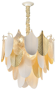 Wertmark WE126.19.303 Люстра подвесная Золото/Золото, Белый, Прозрачный E14 19*40W