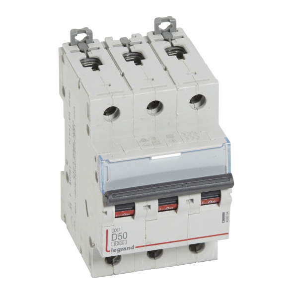 Legrand DX3 Автоматический выключатель 3P 50A (D) 6000/10kA 408094