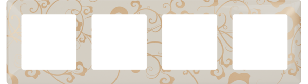 Купить Legrand Valena LIFE Ампир бежевый Рамка 4-ая 754114