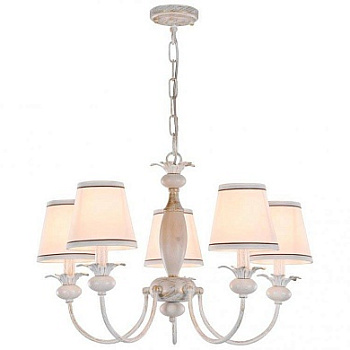 VELANTE 313-003-05 Люстра подвесная Белый/Бежевый E14 5*40W