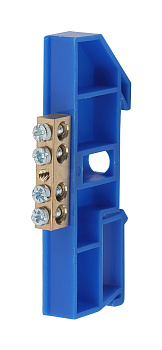 ЭРА NO-222-43 Синий Шина N "ноль" на DIN-изол ШНИ-6х9-4-Д