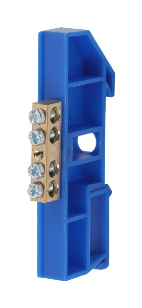 ЭРА NO-222-43 Синий Шина N "ноль" на DIN-изол ШНИ-6х9-4-Д