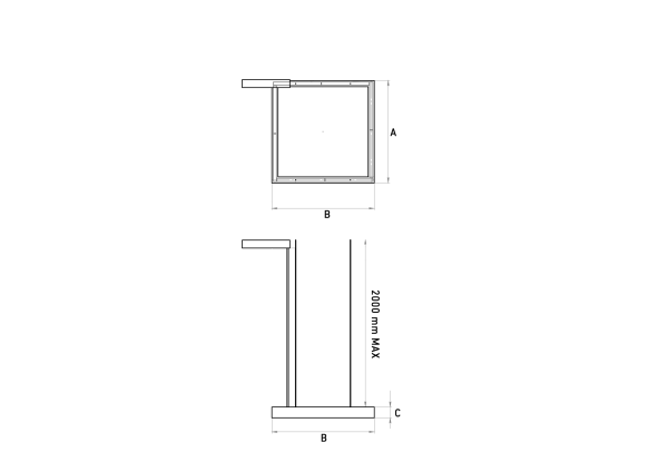 Купить СТ PROFILE 30L P LED L1200/1200 WH 4000K светильник