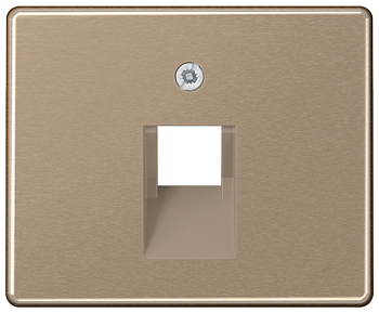 JUNG SL 500 Бронза Накладка 1-ой наклонной ТЛФ/комп розетки SL569-1UAGB