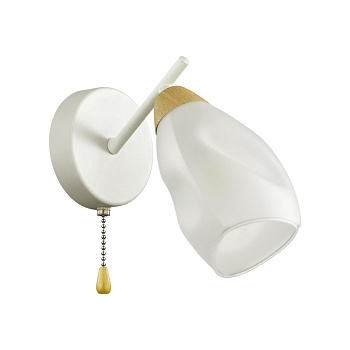 Lumion 5210/1W COUNTY белый, бежевый Бра с выключателем E14 40W 220V KENDRA