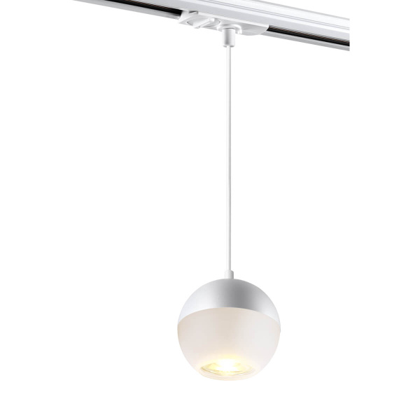 Novotech 370821 PORT NT22 белый Светильник трековый однофазный трехжильный, провод 1м IP20 GU10 9W 220V GARN