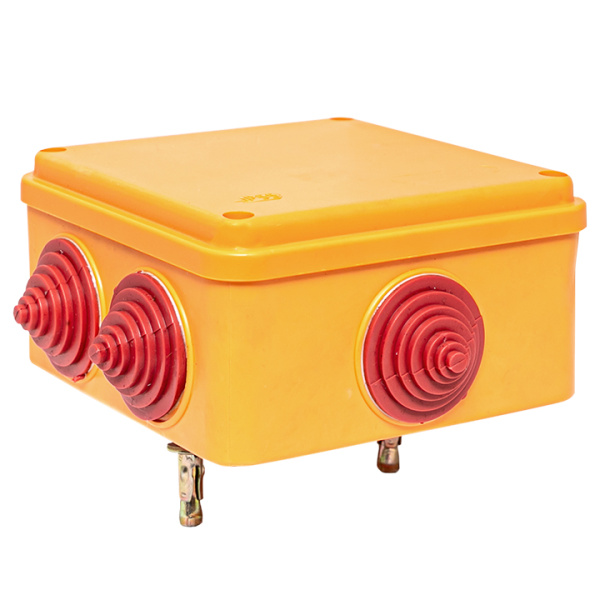 Купить EKF Коробка огнестойкая 100х100х50мм IP55, 2 двойных клеммника 1,5-2,5 мм2