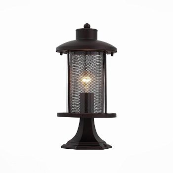 ST LUCE SL080.405.01 Светильник уличный наземный  Темный кофе/Прозрачный, Темный кофе E27 1*60W