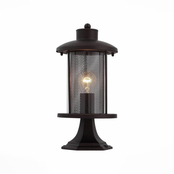 ST LUCE SL080.405.01 Светильник уличный наземный  Темный кофе/Прозрачный, Темный кофе E27 1*60W