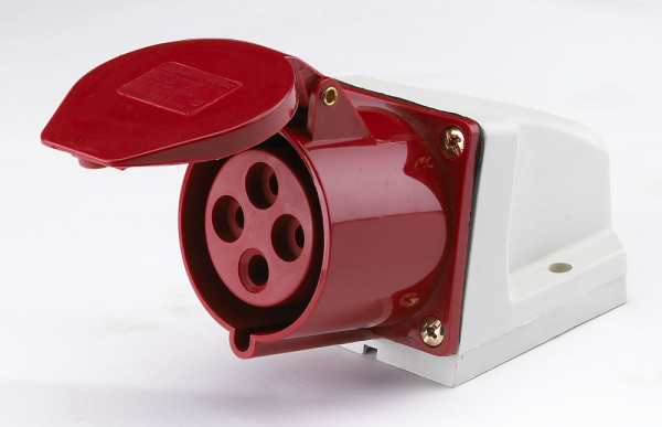 DEKraft Розетка стационарная 134 3Р+РЕ 63А 380В IP67 РС-102