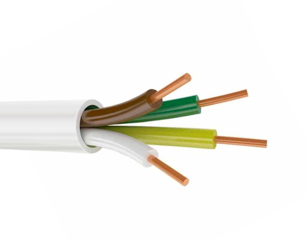 Кабель связи сигнальный медь КСПВ 4 скрут. белый ГОСТ КСПВ 4*0,4