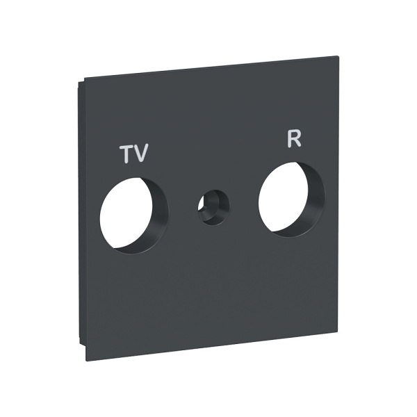 SE Unica New Антрацит Панель лицевая TV/FM розетки NU944054