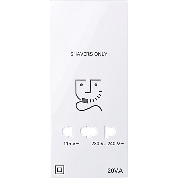 SE Merten Актив Бел Центральная плата розетки для электробритв MTN213625